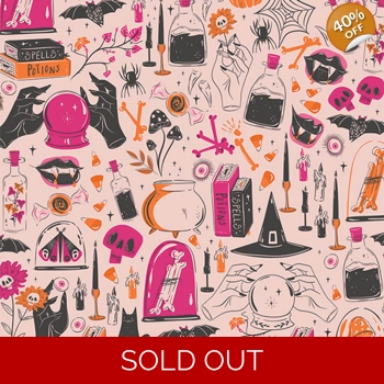 REMNANT - Art Gallery Fabrics - Sweet n Spookier - Witching Hour - Fat Quarter